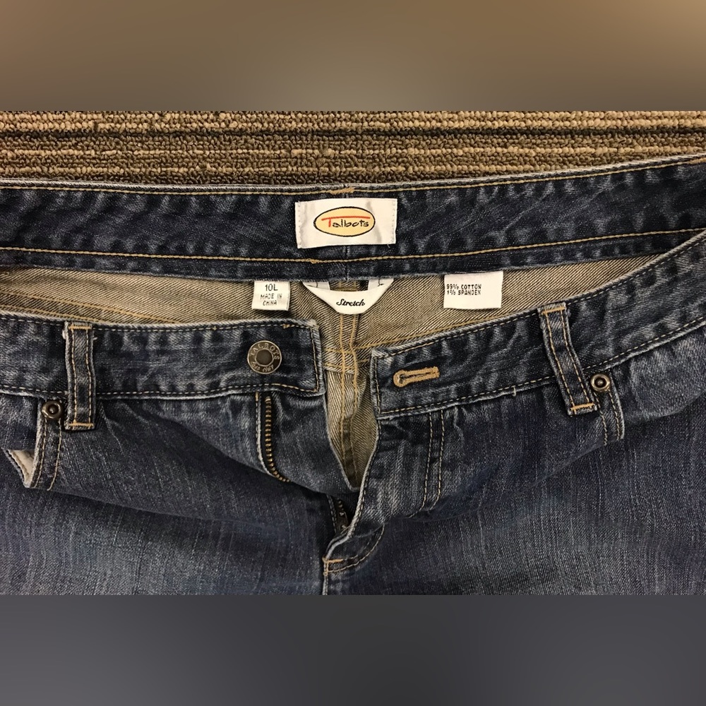 Women’s Talbots 5 Pocket Denim Blue Jeans Pants Bottoms Size 10 L Long Tall